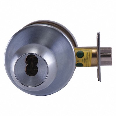 Deadbolt Chrome Blank 2-3/4in.