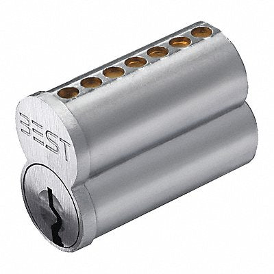 Interchangeable Core Satin Chrome 7 Pins