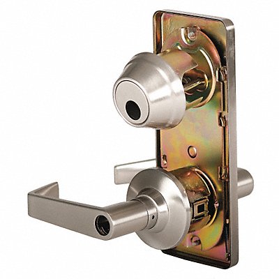 Door Lever Lockset Satin Nickel