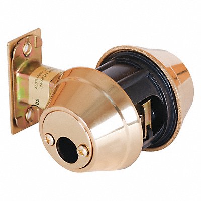 Deadbolt QDB1 Bright Brass Heavy-Duty