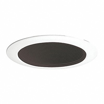 RcssdDwnltTrim 4in Wht/Blk Baffle Srs14