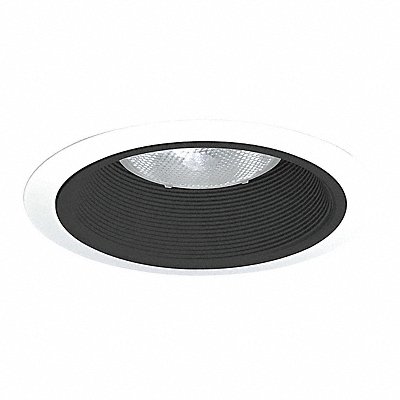 RcssdDwnltTrim 6in Wht/Blk Baffle Srs24