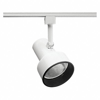 Track Lighting Head Step Wht/Blk 4 3/8in