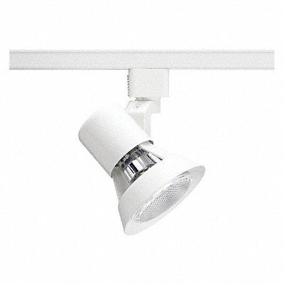 Track Lighting Head Flare Wht 3 1/2in