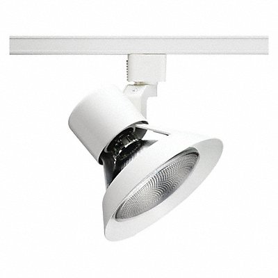 Track Lighting Head Flare Wht 5 1/4in