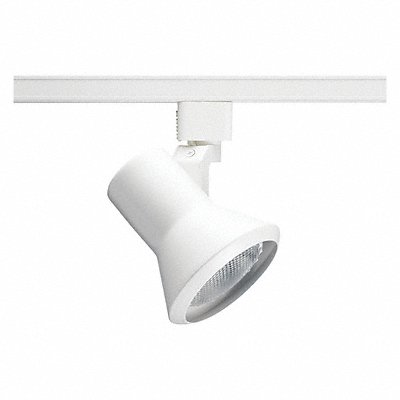 Track Lighting Head Flare Wht 3 1/2in