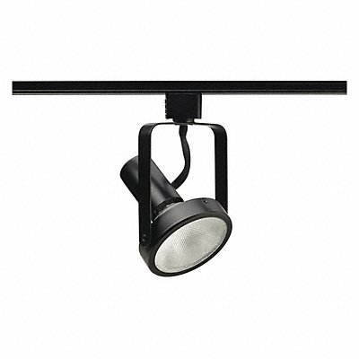 Track Lighting Head Gimbaled Blk 3 7/8in