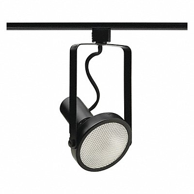 Track Lighting Head Gimbaled Blk 5 1/8in