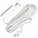 Cord and Plug Connector White 4 1/4in