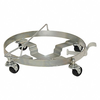 Drum Dolly Silver 23-3/8 in dia 1000 lb