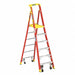 Podium Stepladder 6 ft Fiberglass 300 lb