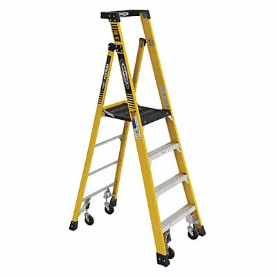 Podium Stepladder 4 ft Fiberglass 375 lb