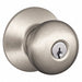 Knob Lockset Mechanical Entrance Grd. 1