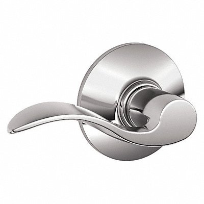 Door Lever Lockset Bright Nickel Passage