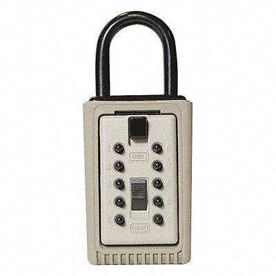 Lock Box Clay Portable PushButton 3 Keys