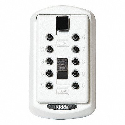 Lock Box White Surface PushButton 2 Keys