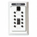 Lock Box White Surface PushButton 5 Keys