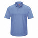 J2888 Short Sleeve Polo 6XL Med Blue Button