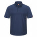 J2888 Short Sleeve Polo Sz M Navy Polyester