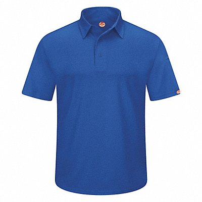 J2888 Short Sleeve Polo 2XL Royal Blue Button