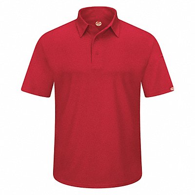 J2888 Short Sleeve Polo Sz 6XL Red Polyester