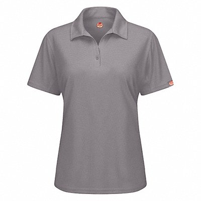 J2890 Short Sleeve Polo Wmn 2XL Gray Polyester