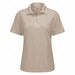 J2890 Short Sleeve Polo Womens XS Tan Button