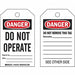 Danger Tag Do Not Operate PK10