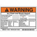 Permanent Adhesive Lbl 4inx6in Vinyl PK5