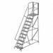 Rolling Ladder Steel 11 Steps Cap.450lb.