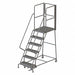 Rolling Ladder 6 Steps Load Cap. 450lb.