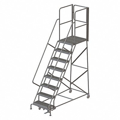 Rolling Ladder 8 Steps Load Cap. 450lb.