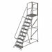 Rolling Ladder Steel 10Steps Cap. 450lb.