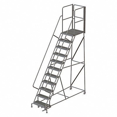 Rolling Ladder Steel 11 Steps 450lb.