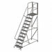 Rolling Ladder Steel 11 Steps 450lb.