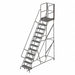 Rolling Ladder 12 Steps LoadCap. 450 lb.