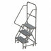 Rolling Ladder 3 Step Steel Perforated