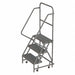 Rolling Ladder 3 Step Steel Serrated