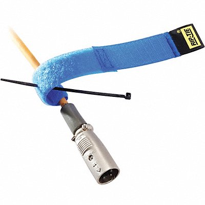 Hook-and-Loop Cable Tie 6 in Yellow PK10