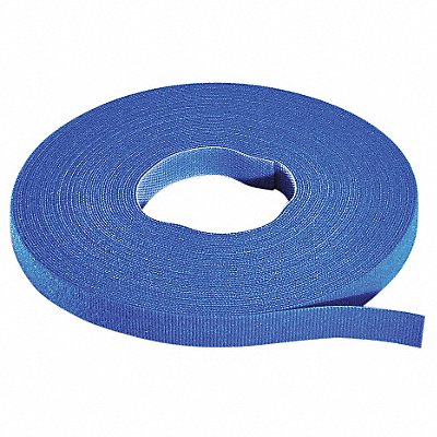 Hook-and-Loop Cable Tie Roll 75 ft Blue