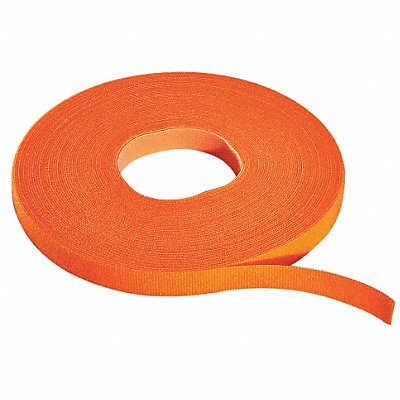 Hook-and-Loop Cable Tie Roll 15 ft Ornge