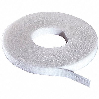 Hook-and-Loop Cable Tie Roll 75 ft White