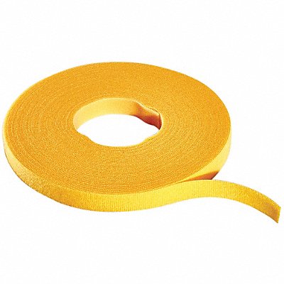 Hook-and-Loop Tie Roll 75 ft Yellow