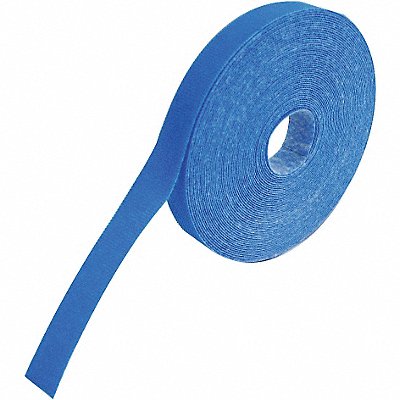 Hook-and-Loop Cable Tie Roll 30 ft Blue