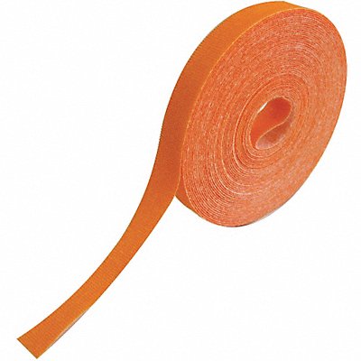 Hook-and-Loop Cable Tie Roll 75 ft Ornge