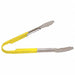 Uncoated Scalloped Tongs 12 L SS Yellow