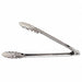 Uncoated Scalloped Tongs 7 1/2 in L SS