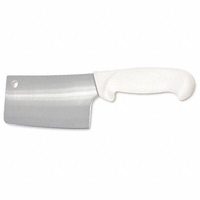 Cleaver 6 in Blade White Handle