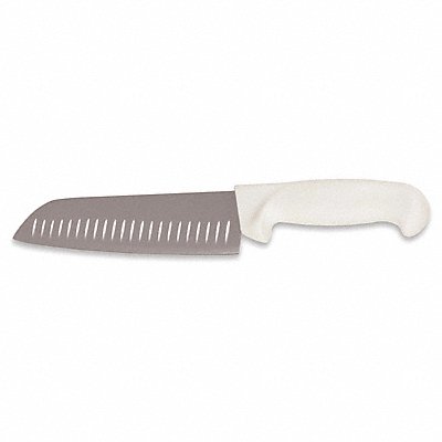 Santoku Knife 7 in Blade White Handle