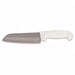 Santoku Knife 7 in Blade White Handle